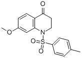 7-METHOXY-1-[(4-METHYLPHENYL)SULFONYL]-2,3-DIHYDROQUINOLIN-4(1H)-ONE 结构式