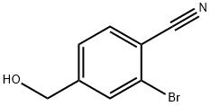 4-溴-2-(羟甲基)苯甲腈 结构式