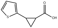 2-(噻吩-2-基)环丙基甲酸 结构式