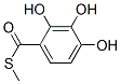 Benzoic acid, 2,3,4-trihydroxythio-, S-methyl ester (7CI) 结构式