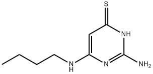 2-amino-6-butylamino-1H-pyrimidine-4-thione 结构式