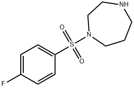 1-(4-氟苯磺酰基)高哌嗪 结构式