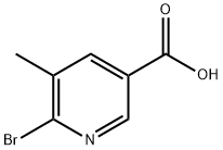 6 - 溴-5 - 甲基烟酸 结构式