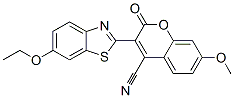 3-(6-ethoxybenzothiazol-2-yl)-7-methoxy-2-oxo-2H-1-benzopyran-4-carbonitrile 结构式