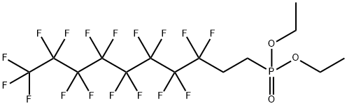 Diethyl (3,3,4,4,5,5,6,6,7,7,8,8,9,9,10,10,10-heptadecafluorodec-1-yl)phosphonate 结构式