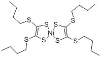 BIS[1,2-BIS(BUTYLTHIO)-1,2-ETHENEDITHIOLATO]NICKEL(II) COMPLEX 结构式