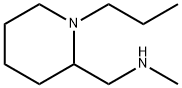 METHYL[(1-PROPYLPIPERIDIN-2-YL)METHYL]AMINE 结构式