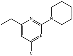 4-CHLORO-6-ETHYL-2-PIPERIDIN-1-YLPYRIMIDINE 结构式