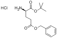 D-谷氨酸-Γ-苄酯-Α-叔丁酯盐酸盐 结构式