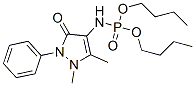(2,3-Dihydro-1,5-dimethyl-3-oxo-2-phenyl-1H-pyrazol-4-yl)phosporamidic acid dibutyl ester 结构式