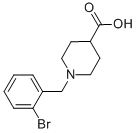 1-(2-bromobenzyl)piperidine-4-carboxylic acid 结构式