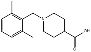 1-[(2,6-DIMETHYLPHENYL)METHYL]-PIPERIDINE-4-CARBOXYLIC ACID 结构式