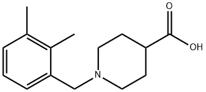 1-(2,3-dimethylbenzyl)piperidine-4-carboxylic acid 结构式