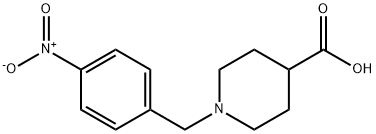 1-(4-硝基苄基)哌啶-4-羧酸 结构式