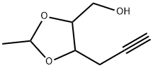 1,3-Dioxolane-4-methanol,  2-methyl-5-(2-propynyl)-  (7CI) 结构式