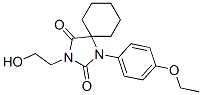 1-(p-Ethoxyphenyl)-3-(2-hydroxyethyl)-1,3-diazaspiro[4.5]decane-2,4-dione 结构式