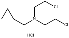 2-chloro-N-(2-chloroethyl)-N-(cyclopropylMethyl)ethanaMine hydrochloride 结构式
