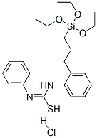 1,3-diphenyl-2-[3-(triethoxysilyl)propyl]isothiourea, monohydrochloride 结构式