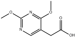 2,4-二甲氧基嘧啶-5-乙酸 结构式