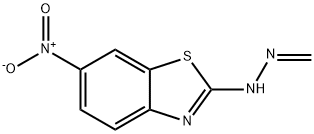 Formaldehyde, (6-nitro-2-benzothiazolyl)hydrazone (7CI) 结构式