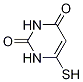 6-疏基嘧啶-2,4(1H,3H)-二酮 结构式