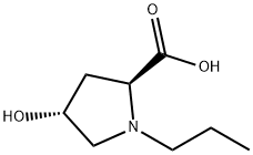 L-Proline, 4-hydroxy-1-propyl-, trans- (9CI) 结构式