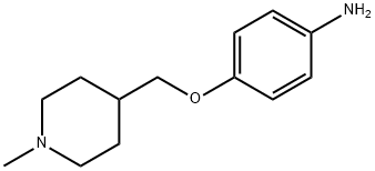 4-(1-甲基-4-哌啶基甲氧基)苯胺 结构式