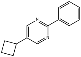 Pyrimidine, 5-cyclobutyl-2-phenyl- (9CI) 结构式