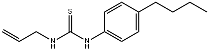 1-烯丙基-3-(4-丁基苯基)硫脲 结构式