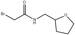 2-溴-N-(四氢呋喃-2-基甲基)乙酰胺 结构式