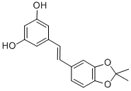 3,4-O-Isopropylidene-3,3',4,5'-tetrahydroxystilbene 结构式