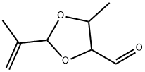 1,3-Dioxolane-4-carboxaldehyde,  5-methyl-2-(1-methylethenyl)- 结构式