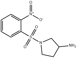 1-(2-NITRO-BENZENESULFONYL)-PYRROLIDIN-3-YLAMINE 结构式