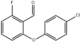 2-(4-氯苯氧基)-6-氟苯甲醛 结构式