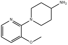 1-(3-甲氧基吡啶)哌啶胺 结构式