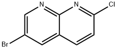 6-溴-2-氯-1,8-萘啶 结构式