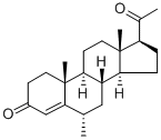 6 alpha-methylprogesterone 结构式