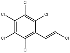 (E)-Β,2,3,4,5,6-六氯苯乙烯 结构式