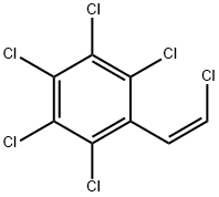 (Z)-Β,2,3,4,5,6-六氯苯乙烯 结构式