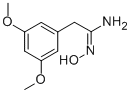 BENZENEETHANIMIDAMIDE, N-HYDROXY-3,5-DIMETHOXY 结构式