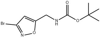 ((3-溴异噁唑-5-基)甲基)氨基甲酸叔丁酯 结构式