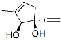 3-Cyclopentene-1,2-diol, 1-ethynyl-3-methyl-, cis- (9CI) 结构式