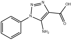 5-AMINO-1-PHENYL-1H-1,2,3-TRIAZOLE-4-CARBOXYLIC ACID 结构式