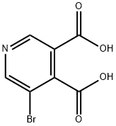 5-溴吡啶-3,4-二羧酸 结构式