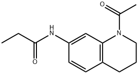 Propanamide,  N-(1-acetyl-1,2,3,4-tetrahydro-7-quinolinyl)- 结构式