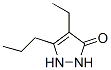 3-Pyrazolin-5-one,  4-ethyl-3-propyl-  (7CI) 结构式