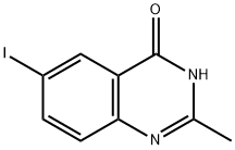 6-碘-2-甲基喹唑啉-4(3H)-酮 结构式