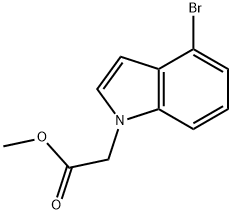 METHYL (4-BROMO-1H-INDOL-1-YL)ACETATE 结构式