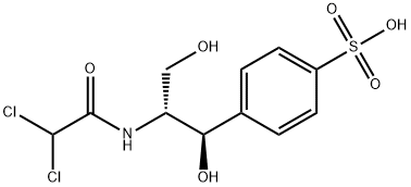 D-threo-1-(4-Sulfonylphenyl)-2-dichloroacetylamino-1,3-propanediol Sodium Salt 结构式