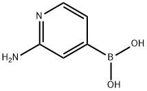 2-氨基吡啶-4-硼酸 结构式